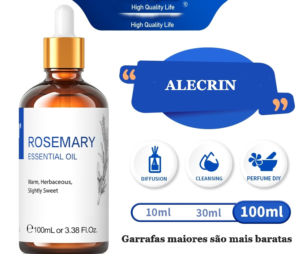 Óleo Essencial de Alecrim, Natureza 100% Puro - Lindas & Cia Shop