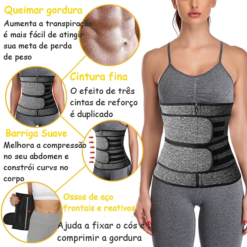 Cinta Neoprene Modelador de Cintura - Lindas & Cia Shop