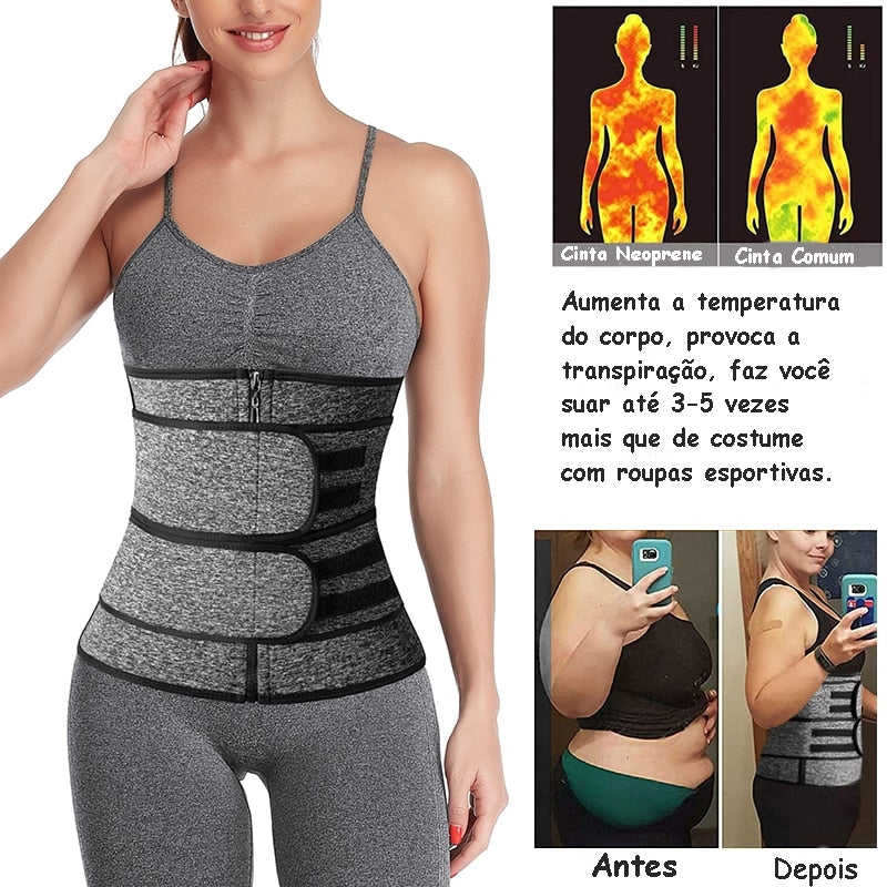 Cinta Neoprene Modelador de Cintura - Lindas & Cia Shop