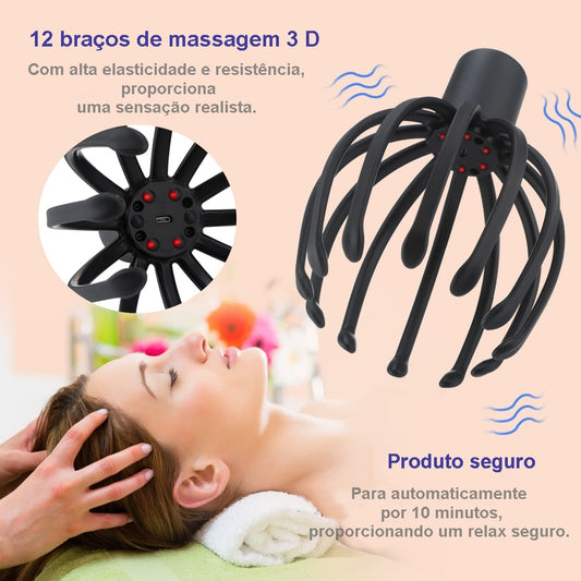 Massageador Elétrico para Couro Cabeludo