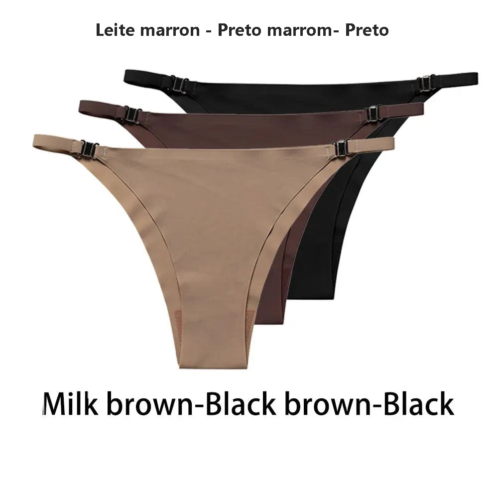 Kit de Calcinha em Seda sem Costura
