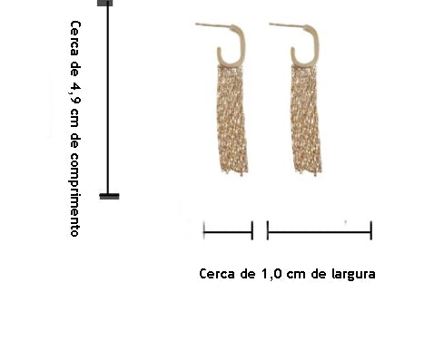 Brinco Chuveiro Ouro