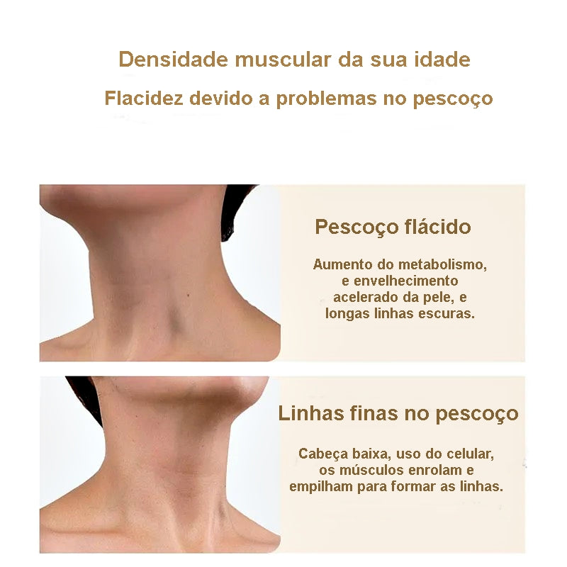 Máscara Ouro para o Pescoço