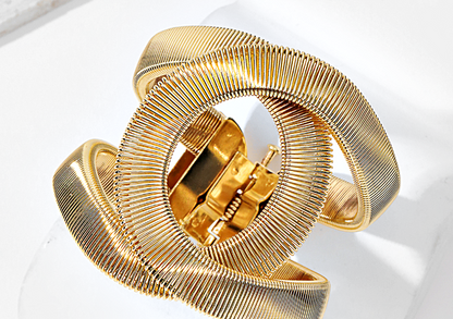 Bracelete Dourado com Strass