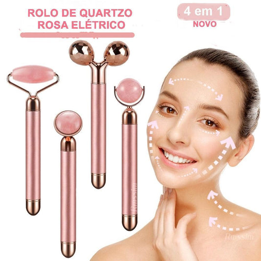 Novo Rolo de Quartzo Rosa Elétrico. - Lindas & Cia Shop