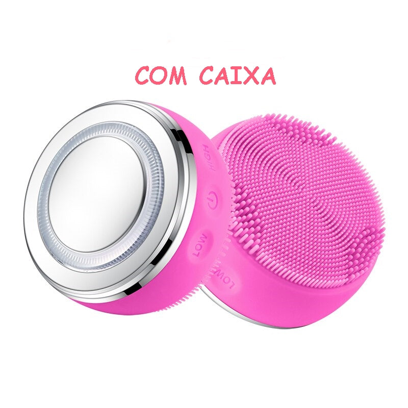Escova de Limpeza Facial Elétrica Ultrassônica - Lindas & Cia Shop