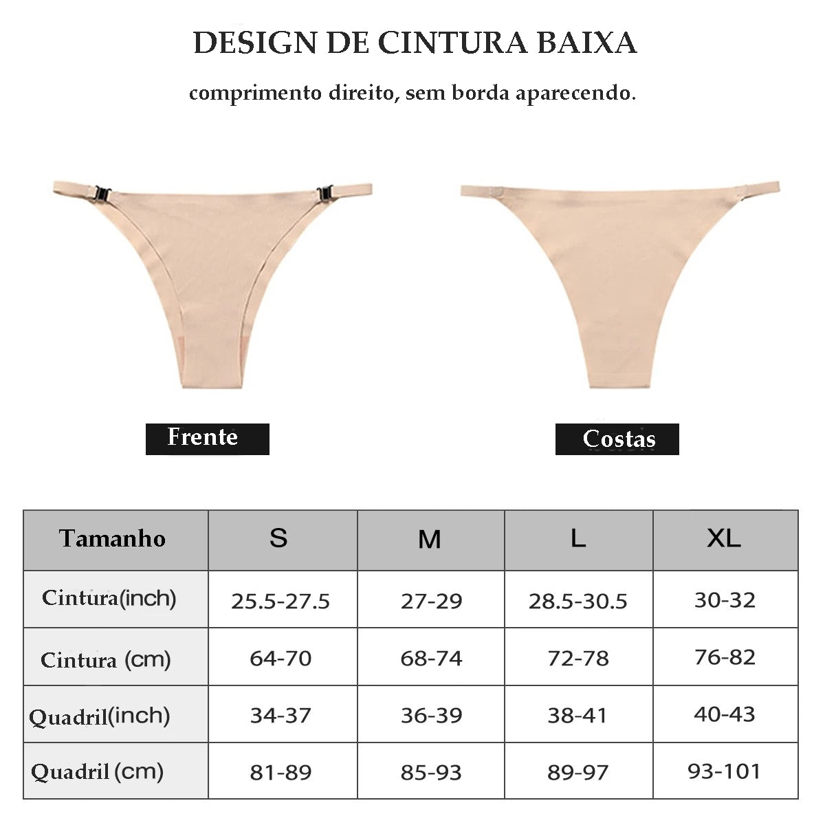 Kit de Calcinha em Seda sem Costura