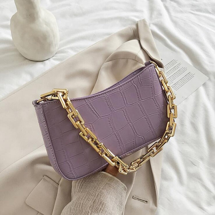 Bolsa Luxo de Ombro com Corrente Versátil e Elegante - Lindas & Cia Shop