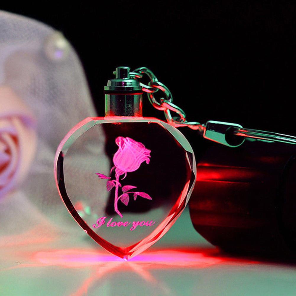 Chaveiro Led com Formato de Rosa. - Lindas & Cia Shop