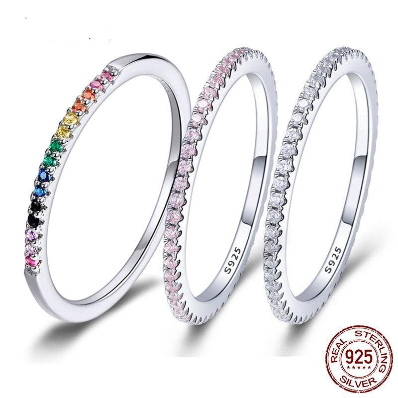 Aliança em Prata  com Banho de Platina - Lindas & Cia Shop
