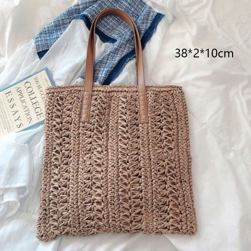Bolsa de Palha Redonda Feita à Mão. - Lindas & Cia Shop