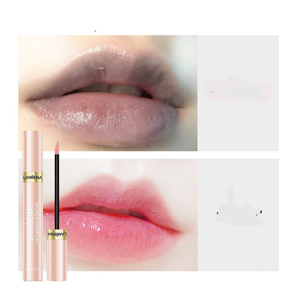 LANBENA Lip Lightening Serum Lipstick Cherry Moisturizing Lip Liquid Remove Melanin Pink Lips Plumper Long Lasting Makeup - Lindas & Cia Shop