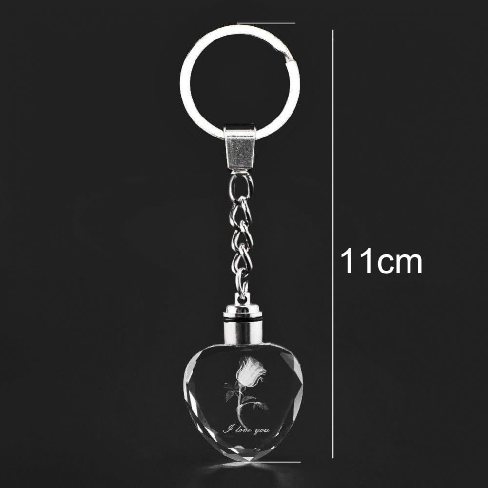 Chaveiro Led com Formato de Rosa. - Lindas & Cia Shop