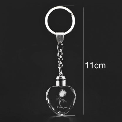 Chaveiro Led com Formato de Rosa. - Lindas & Cia Shop