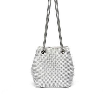 Bolsa Clutch de Luxo com Diamantes e Corrente. - Lindas & Cia Shop