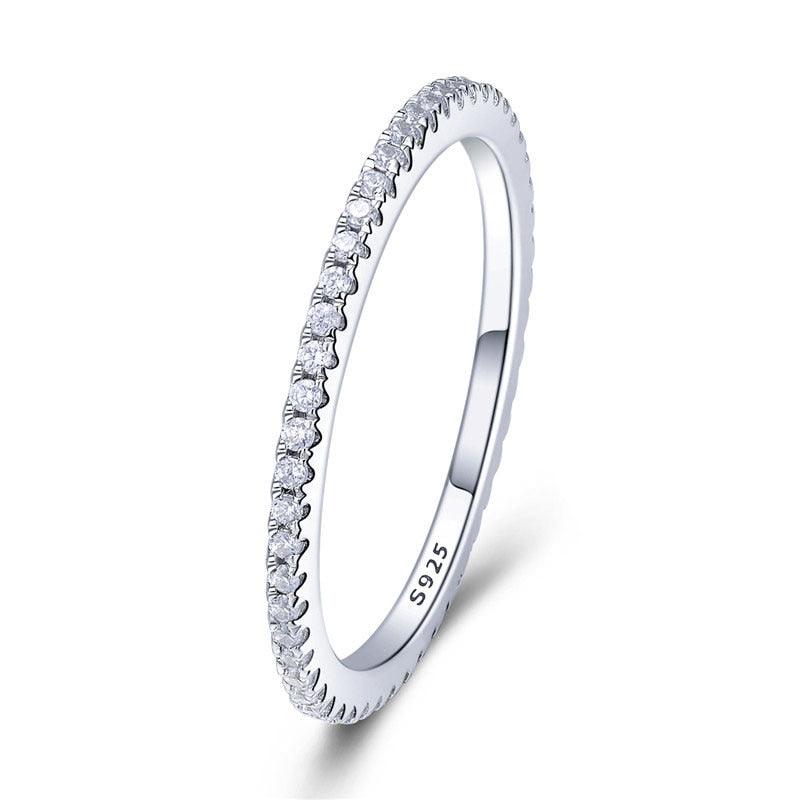 Aliança em Prata  com Banho de Platina - Lindas & Cia Shop