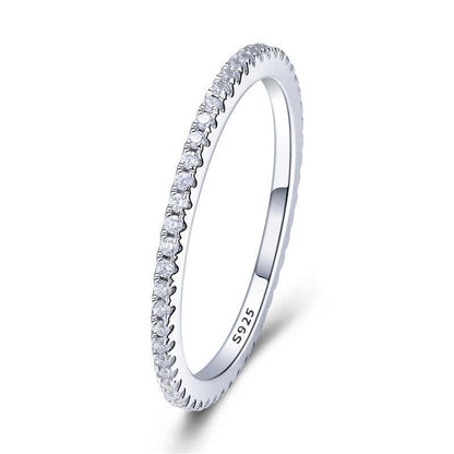 Aliança em Prata  com Banho de Platina - Lindas & Cia Shop