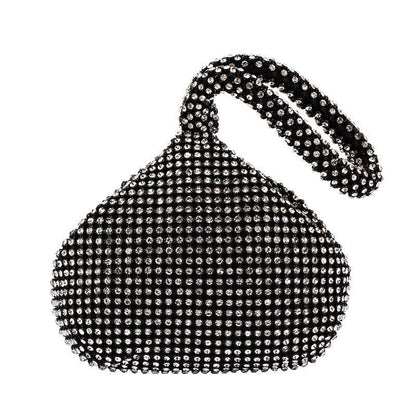 Bolsa Clutch de Luxo com Diamantes e Corrente. - Lindas & Cia Shop