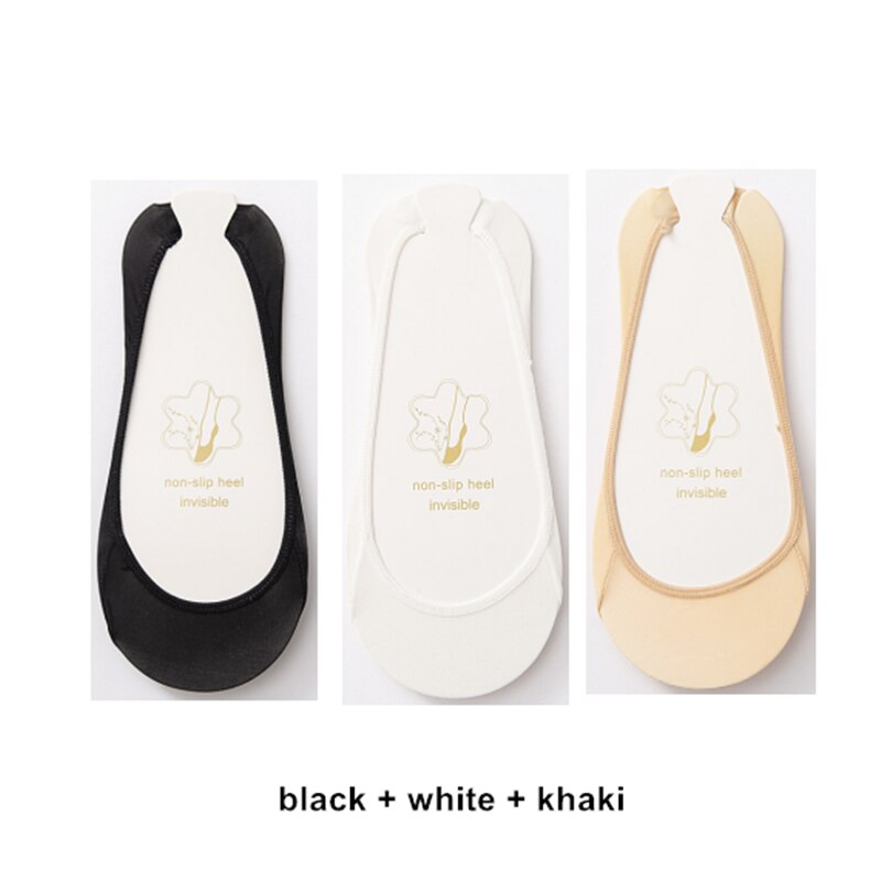 3 Pairs Invisible Boat Socks Women Summer Silicone Non-Slip Socks for High Heels Shoes Ice Silk Thin Half-Palm Suspender The New - Lindas & Cia Shop