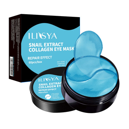 Ilisya 60pcs-Gold Collagen Eye Mask Seaweed Green Algae Eye Patches for Dark Circle Hydrating Eye Pad Anti-Wrinkles Nourishing - Lindas & Cia Shop