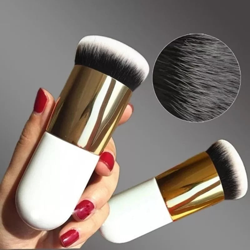 New Fashion Chubby Pier Foundation Brush Flat Cream Makeup Brushes Professional Cosmetic Brush highlight brush loose powder brus - Lindas & Cia Shop