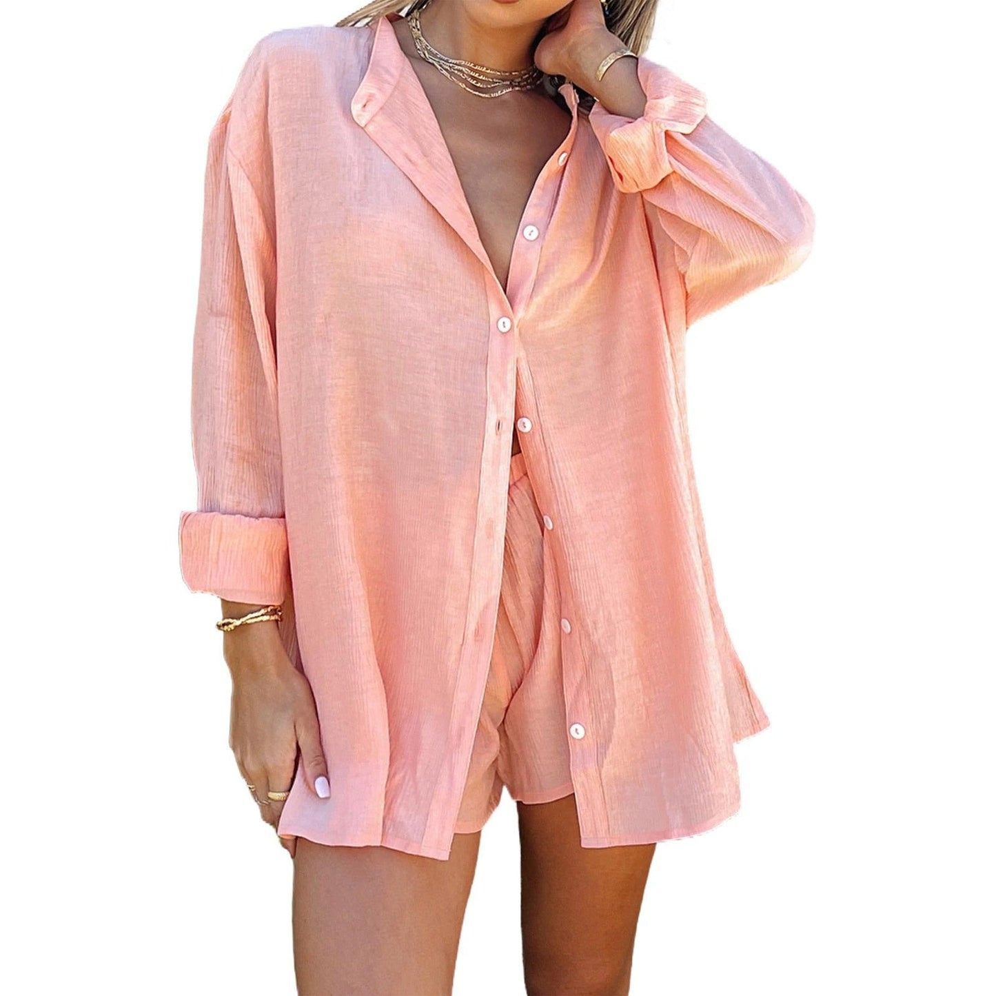 Conjunto de Linho com Shorts. - Lindas & Cia Shop