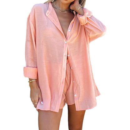 Conjunto de Linho com Shorts. - Lindas & Cia Shop