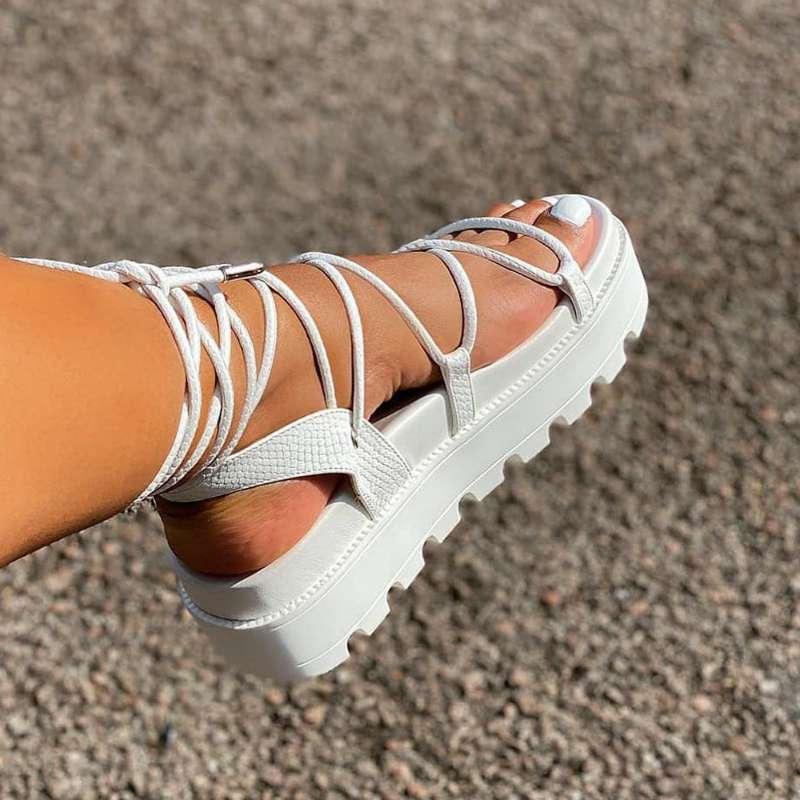 Sandália Gladiador  com Plataforma. - Lindas & Cia Shop