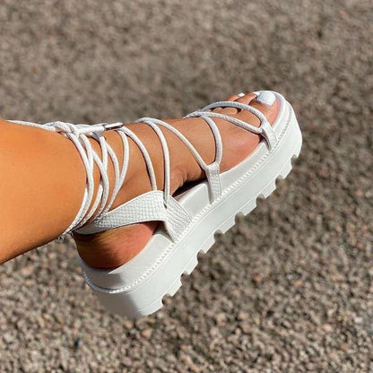 Sandália Gladiador  com Plataforma. - Lindas & Cia Shop