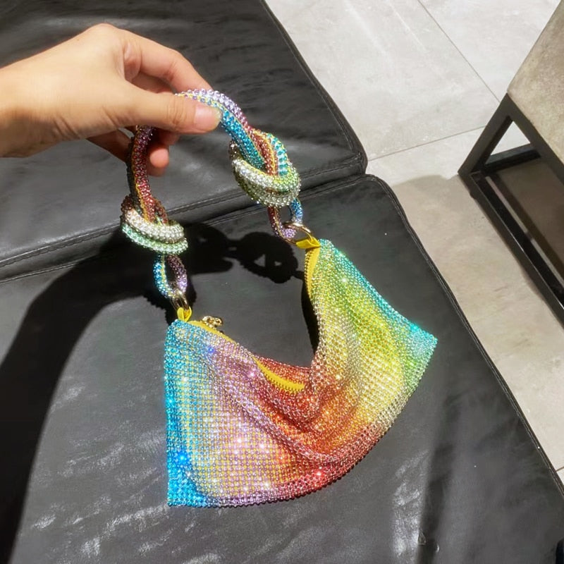 Bolsa Clutch de Strass de Cristal - Lindas & Cia Shop