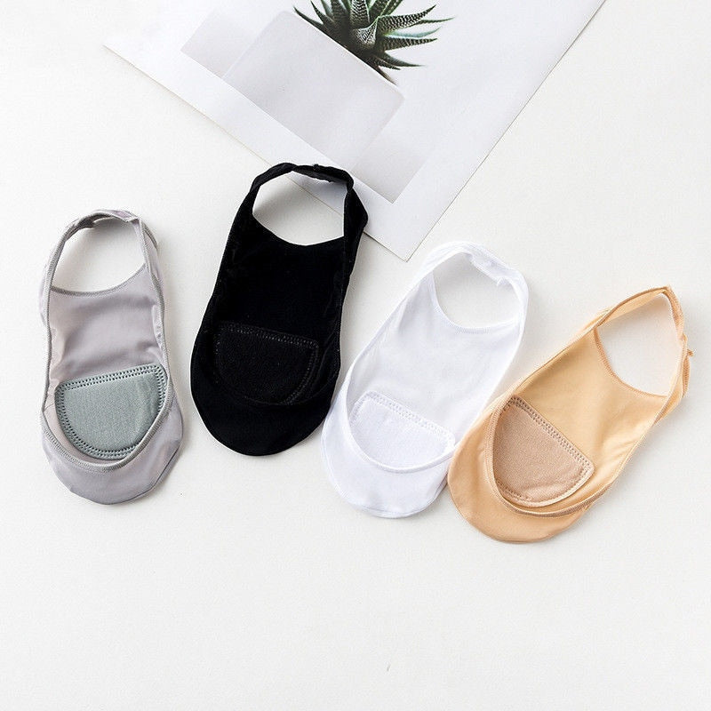 3 Pairs Invisible Boat Socks Women Summer Silicone Non-Slip Socks for High Heels Shoes Ice Silk Thin Half-Palm Suspender The New - Lindas & Cia Shop