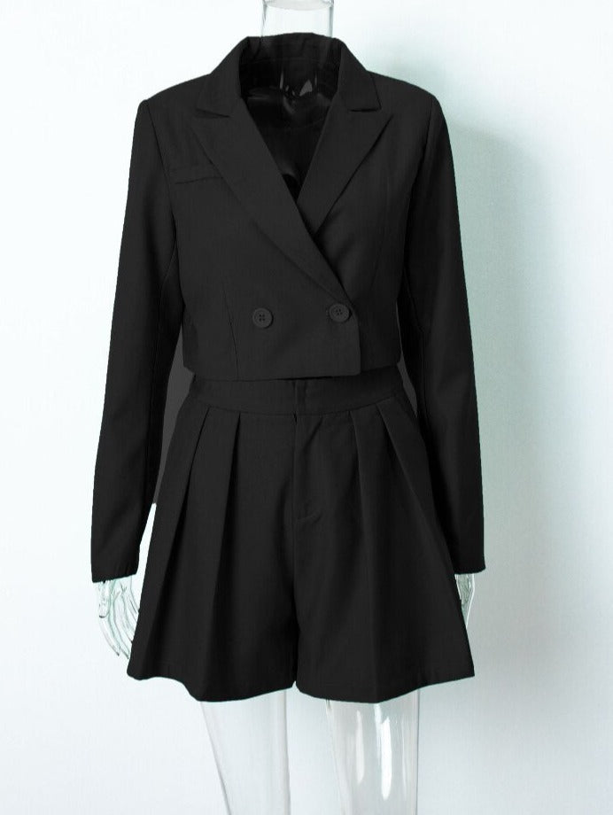 Conjunto de Blazer e Bermuda  Reta. - Lindas & Cia Shop