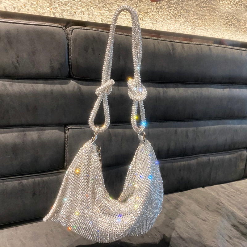 Bolsa Clutch de Strass de Cristal - Lindas & Cia Shop
