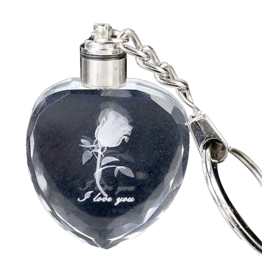 Chaveiro Led com Formato de Rosa. - Lindas & Cia Shop