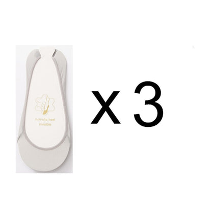 3 Pairs Invisible Boat Socks Women Summer Silicone Non-Slip Socks for High Heels Shoes Ice Silk Thin Half-Palm Suspender The New - Lindas & Cia Shop