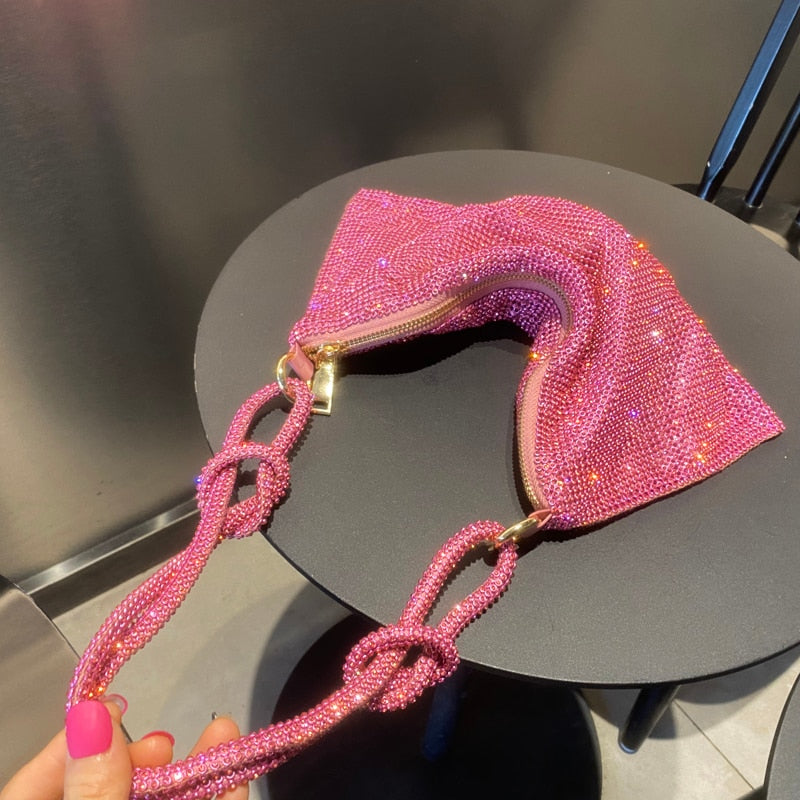 Bolsa Clutch de Strass de Cristal - Lindas & Cia Shop