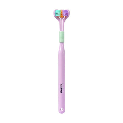 Escova de dentes com três lados, cerdas macias ultrafinas. - Lindas & Cia Shop
