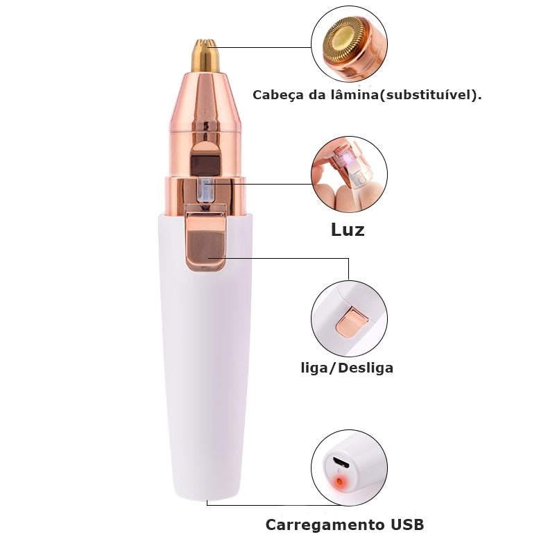 Depilador de sobrancelhas sem dor. - Lindas & Cia Shop