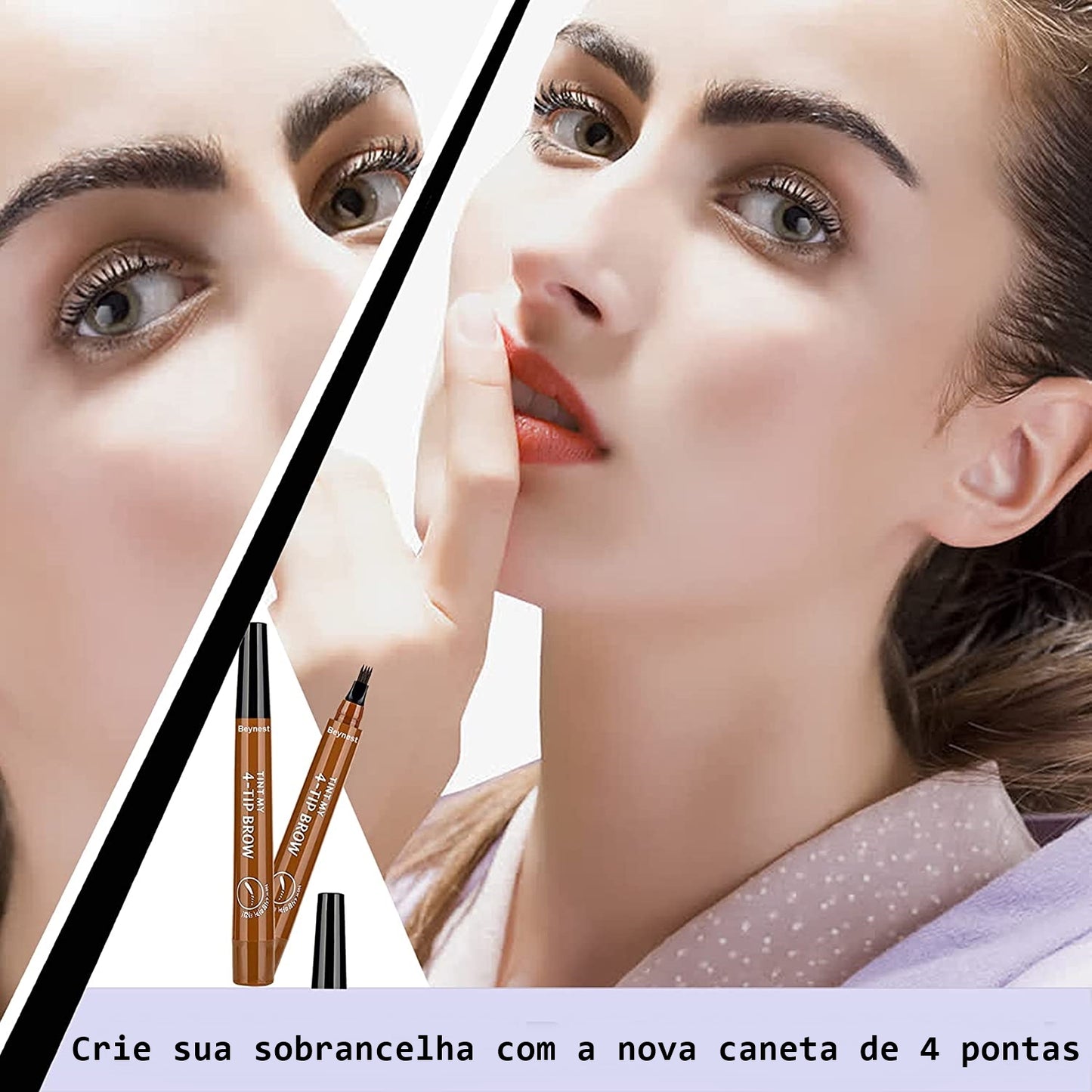 Caneta de Sobrancelha com 4 Pontas. - Lindas & Cia Shop