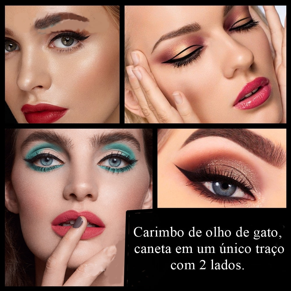 Delineador á Prova D'Água com Ponta Dupla. - Lindas & Cia Shop