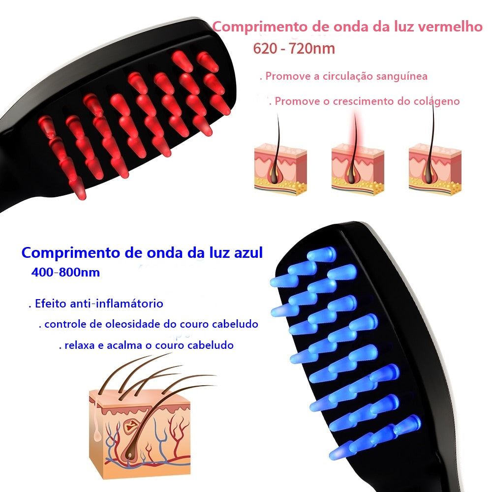 Escova á Laser para Massagem Capilar Elétrica. - Lindas & Cia Shop