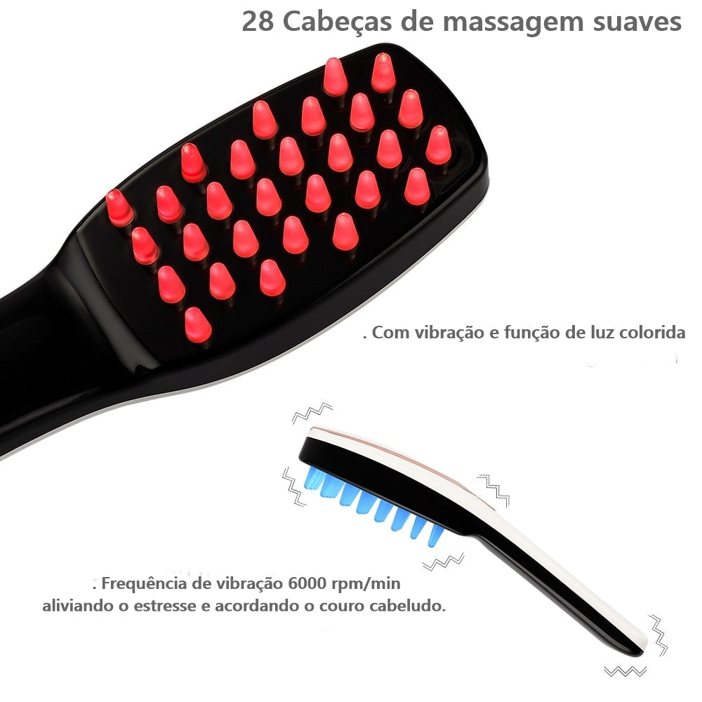 Escova á Laser para Massagem Capilar Elétrica. - Lindas & Cia Shop
