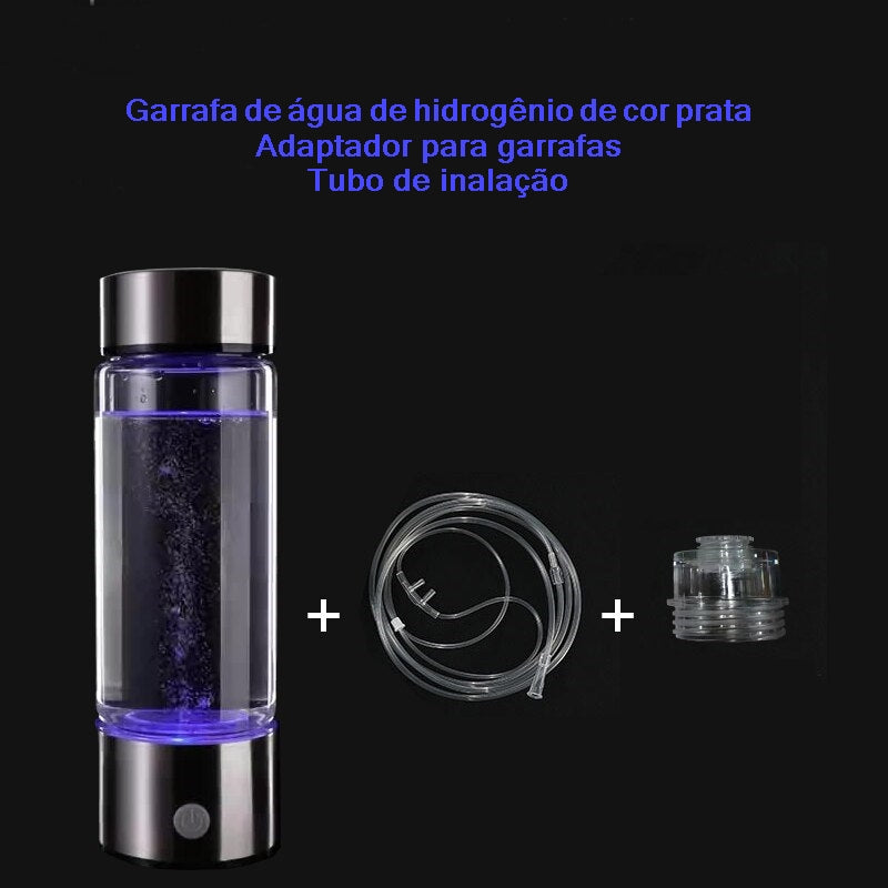 Garrafa de Água em Titânio Rico em Hidrogênio - Lindas & Cia Shop