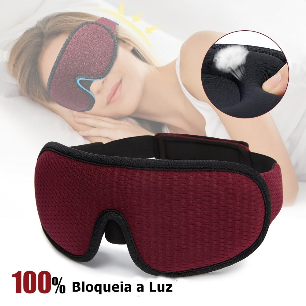 Máscara de dormir 3D para sono e ronco, - Lindas & Cia Shop