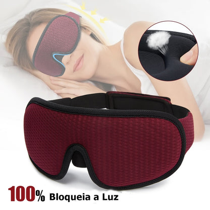 Máscara de dormir 3D para sono e ronco, - Lindas & Cia Shop