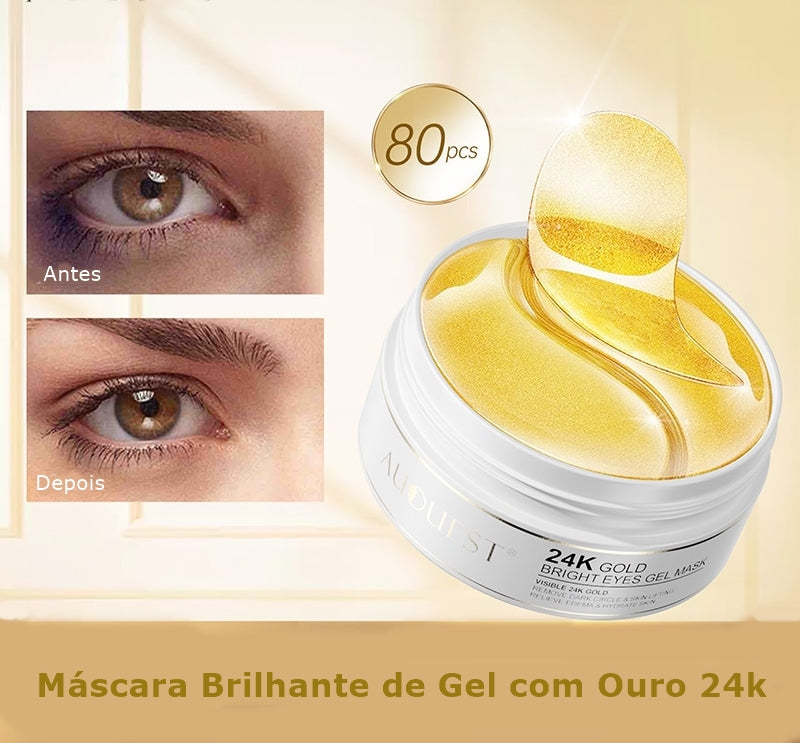 Máscaras para Olheiras com Ouro 24K - Lindas & Cia Shop