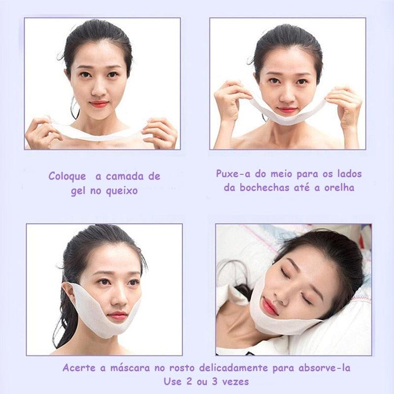 Máscara 4D Facial Lifting em Forma de V - Lindas & Cia Shop